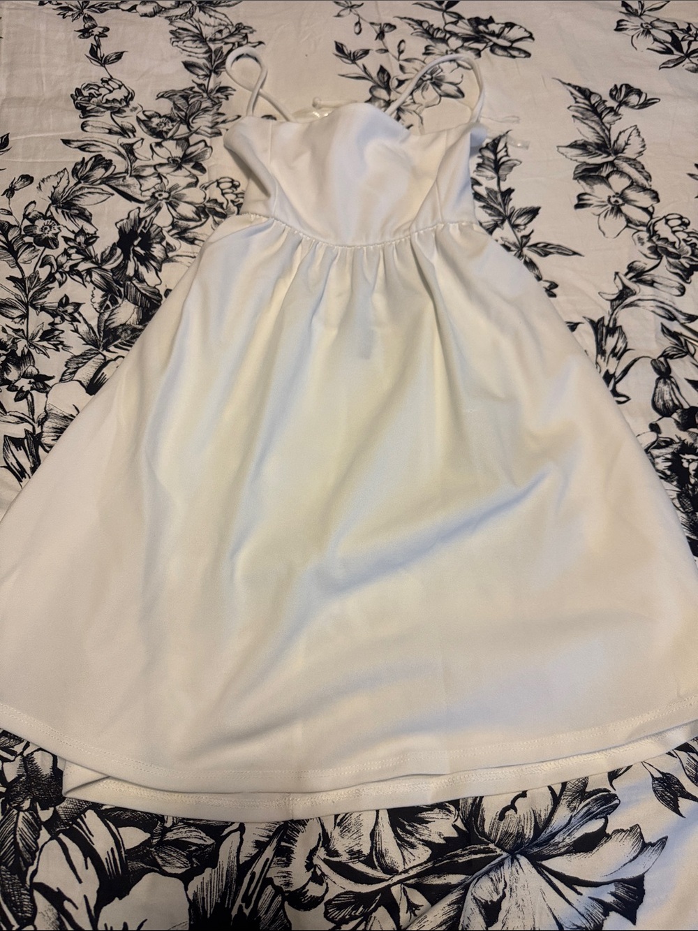 Windsor White High-Low Halter Dress